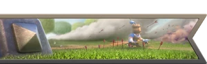Campo bombardeado
