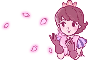 Princesa e pétalas